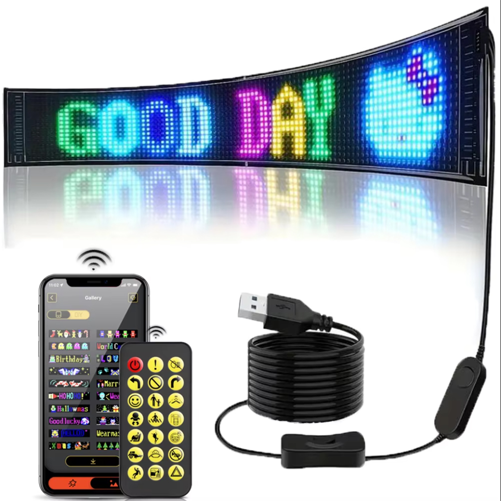 Video Led Light Panel - 16x96 LED'li Matris Piksel Panel, Kayan