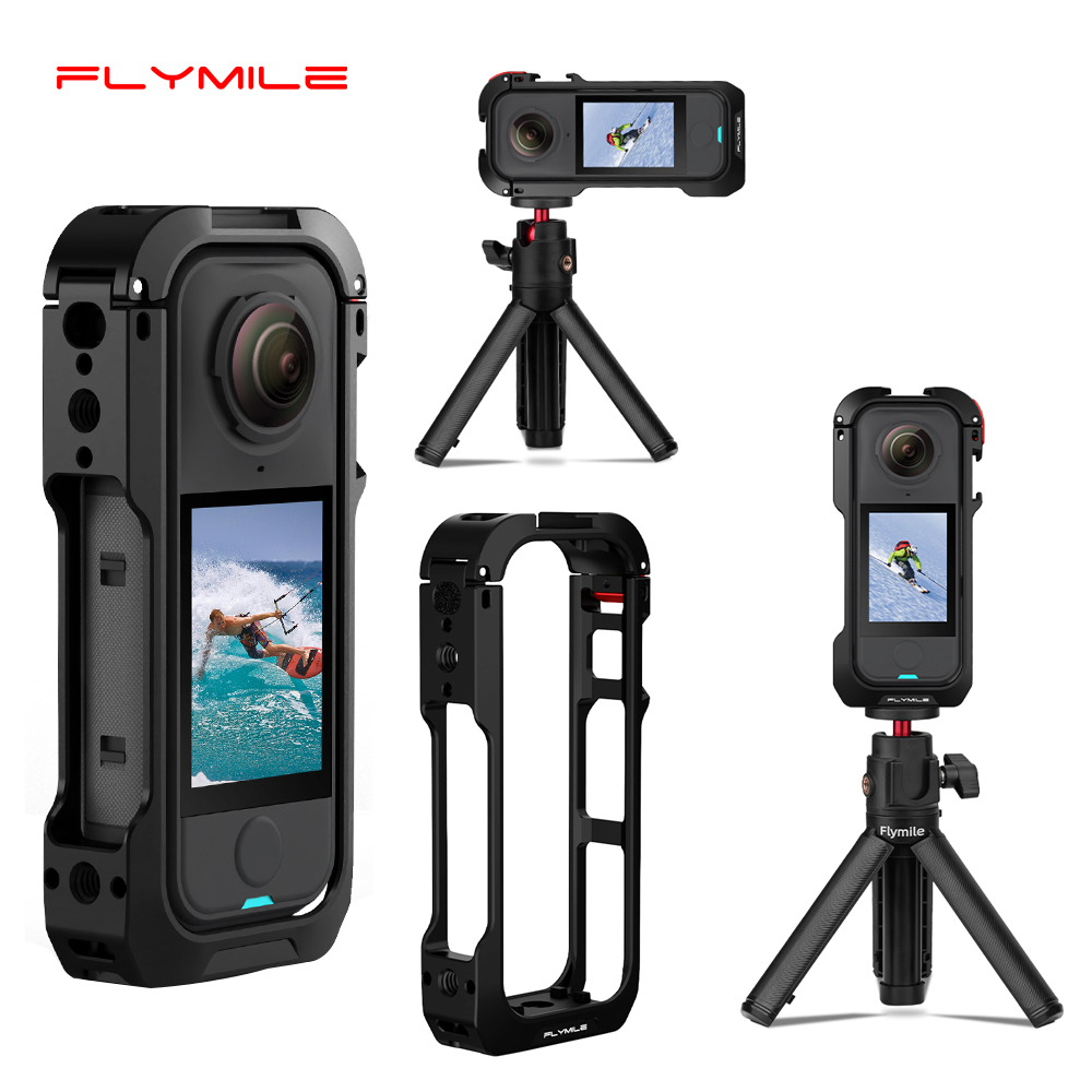 Insta360 Camera X4 - Flymile Metal Kafes Koruyucu Kılıf Insta360