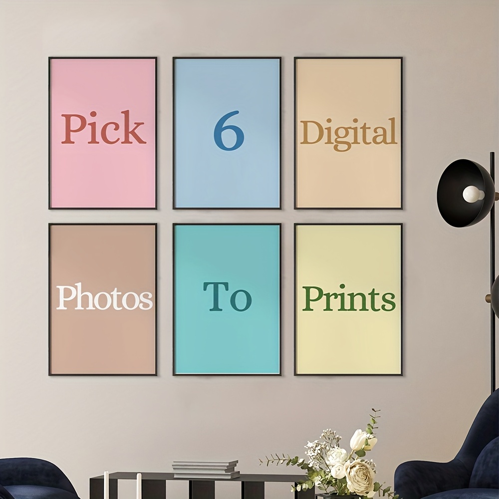Photography Interior - 6 adet/takım Kişiselleştirilmiş Özel Kanvas Baskı