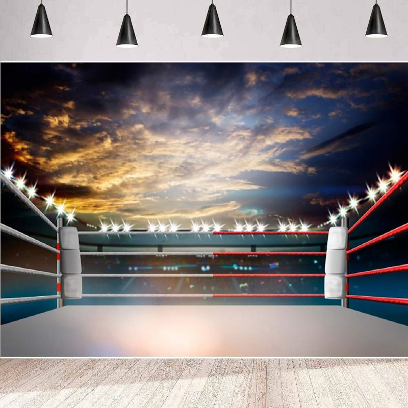 Photography Competition - Aydınlatmalı 3D Boks Arenası Fotoğraf Arka