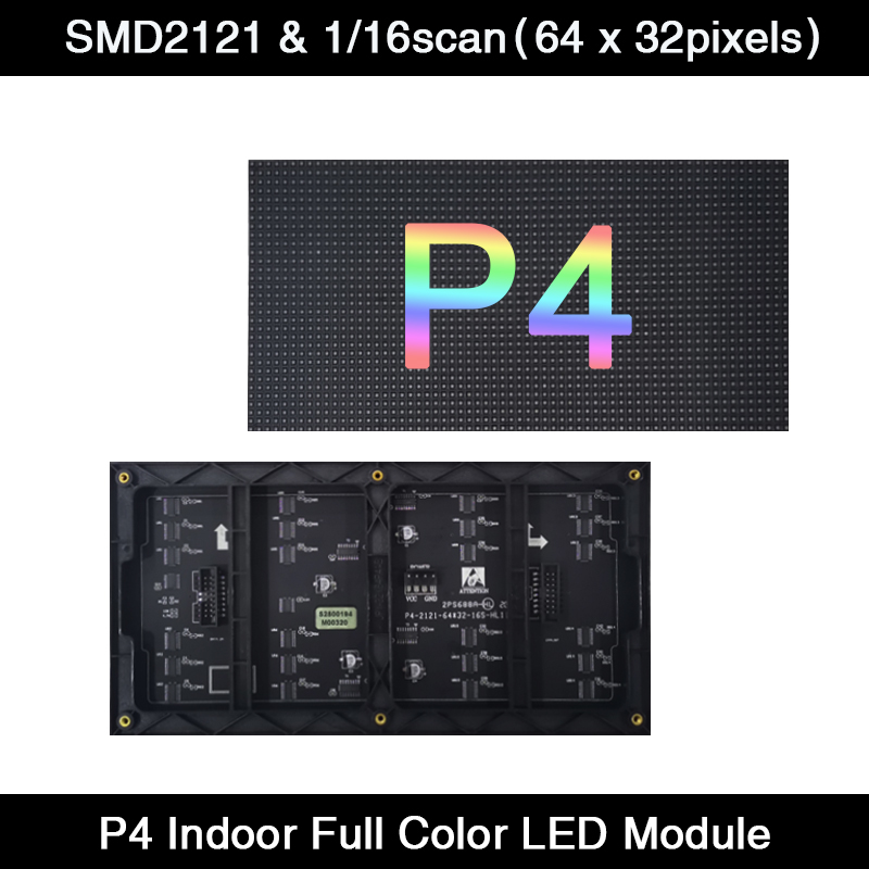 Video Led Light Panel - AiminRui Yüksek Çözünürlüklü P4 Kapalı 1/16
