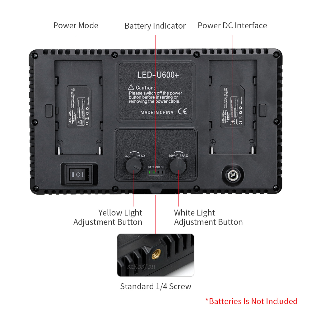 U800 LED fotoğraf stüdyo ışığı - Video Led Light Panel incelemesi ve fiyatı