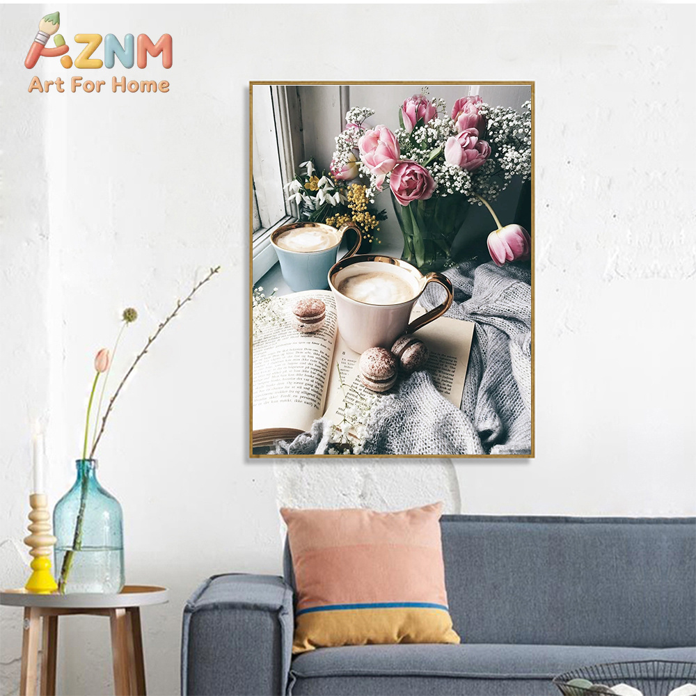 AZNM Sıcak Kahve Gülü Kanvas D - Photography Coffee incelemesi ve fiyatı