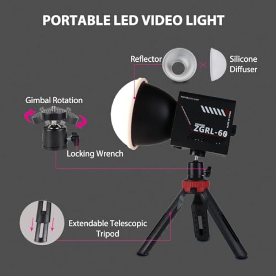 60W COB LED Video Işığı, 8000  - Photography Videos incelemesi ve fiyatı