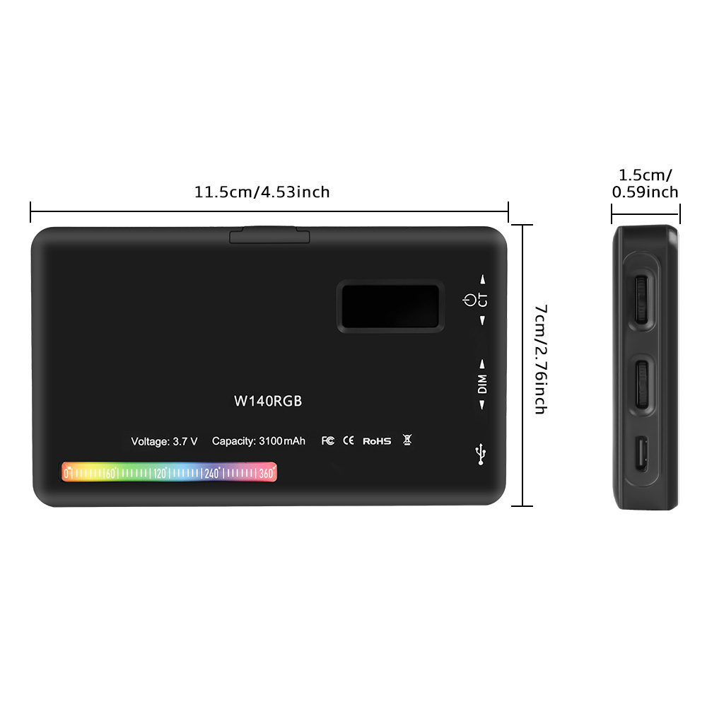 SH W140 LED RGB Video Işığı 0- - Video Led Light Panel incelemesi ve fiyatı