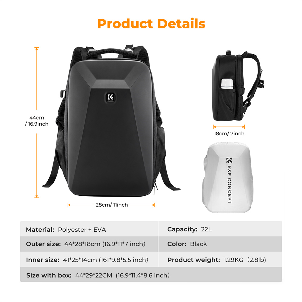 K&F CONCEPT Geniş Kapasiteli K - Camera Bag Waterproof incelemesi ve fiyatı