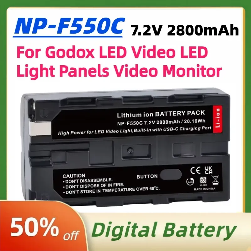 NP-F550C NP-F550 F570 Pil 7.2V - Video Led Light Panel incelemesi ve fiyatı