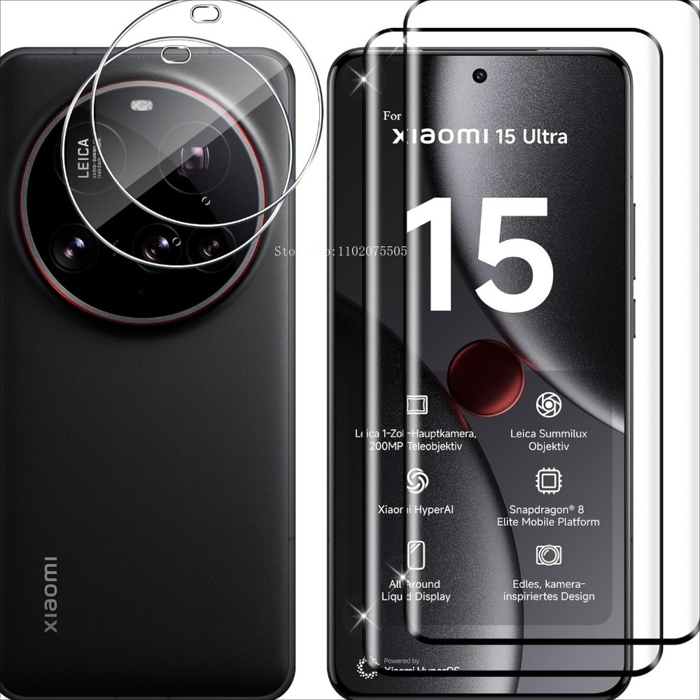 [4-in-1]2 Adet 3D Temperli Cam - Xiaomi Photography Kit 15 Ultra incelemesi ve fiyatı