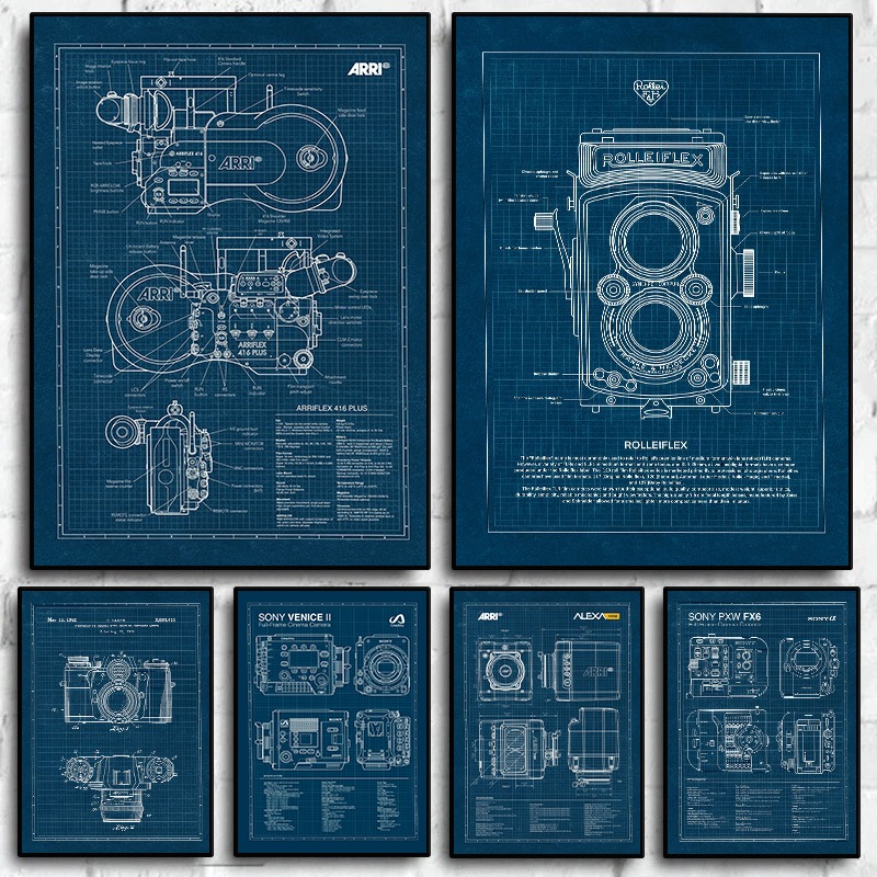 Vintage Leica Kamera Blueprint - Photography Camera incelemesi ve fiyatı